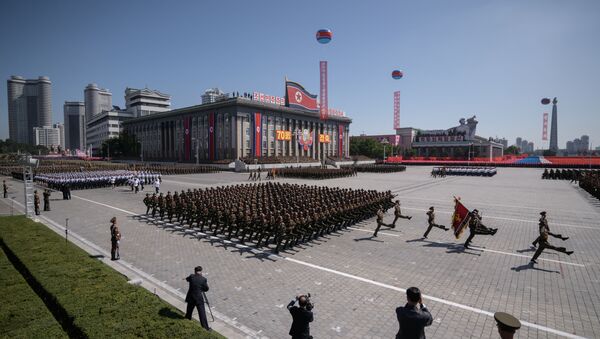 Celebração do 70º aniversário da fundação da Coreia do Norte - Sputnik Brasil