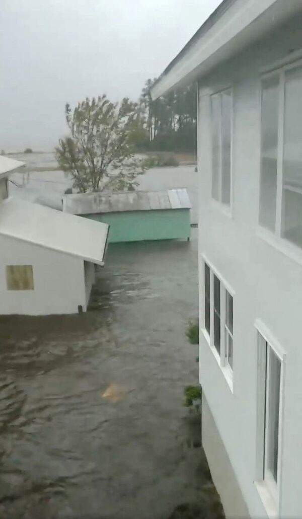 Inundação causada pelo furacão Florence em Belhaven, Carolina do Norte - Sputnik Brasil