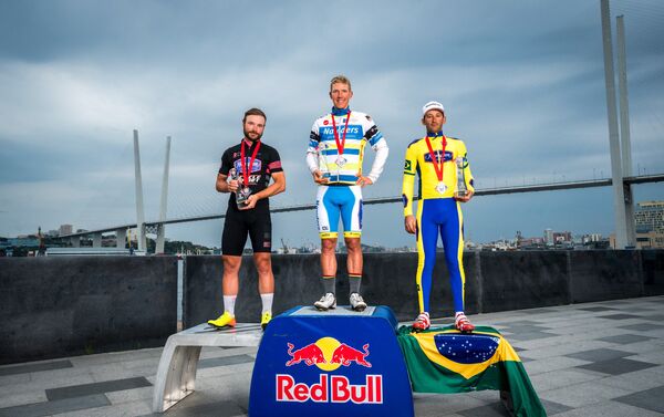 O ciclista brasileiro Marcelo Florentino Soares ficou em 3º lugar na Red Bull Trans-Siberian Extreme - Sputnik Brasil