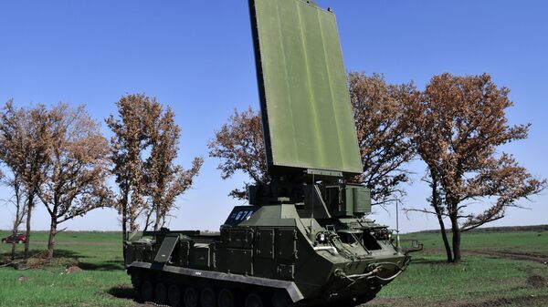 Estação de radar Zoopark durante exercício da artilharia tática no campo de treinamento de Molkino, em Krasnodar - Sputnik Brasil