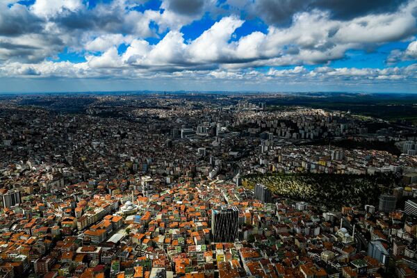 Vista aérea da cidade de Istambul, na Turquia - Sputnik Brasil