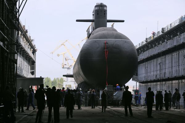 Cerimônia solene de lançamento do submarino Kronshtadt do projeto 677 Lada, em São Petersburgo - Sputnik Brasil