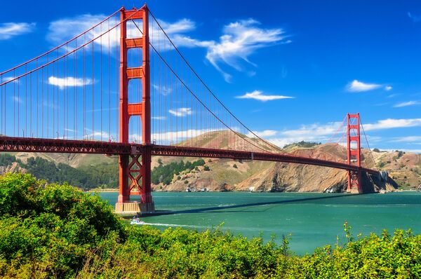 A ponte Golden Gate em São Francisco, EUA - Sputnik Brasil