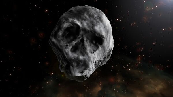 Asteróide 2015 TB145 de forma parecida com o crânio humano - Sputnik Brasil