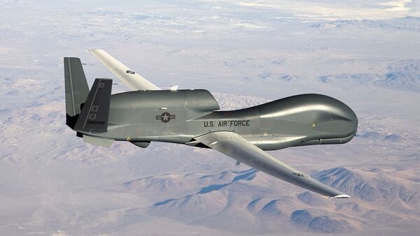 Drone americano RQ-4 Global Hawk (foto de arquivo) - Sputnik Brasil