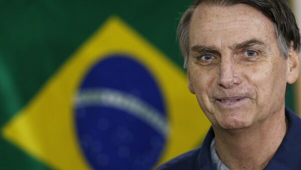 Candidato à presidência Jair Bolsonaro, 7 de outubro de 2018 - Sputnik Brasil