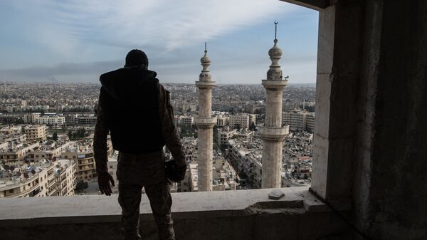 Soldado em Aleppo (foto de arquivo) - Sputnik Brasil