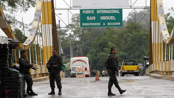 Fronteira entre Equador e Colômbia - Sputnik Brasil