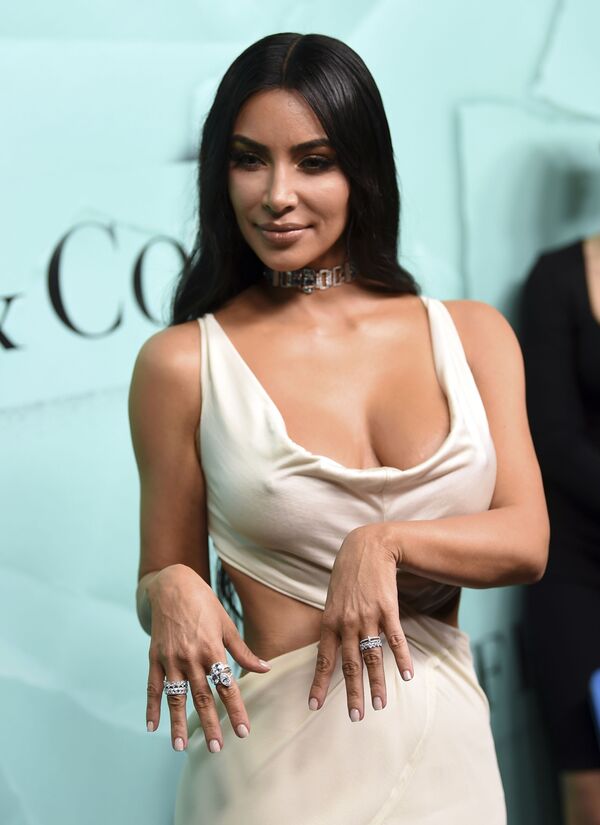 Kim Kardashian aparece na apresentação da nova coleção de joias da casa Tiffany & Co, em Nova York, em 9 de outubro de 2018 - Sputnik Brasil