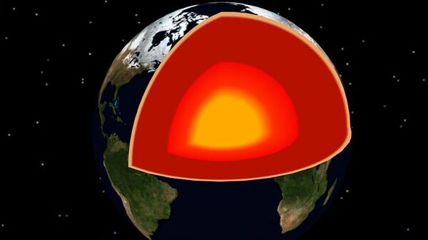 Núcleo da Terra (imagem ilustrativa) - Sputnik Brasil