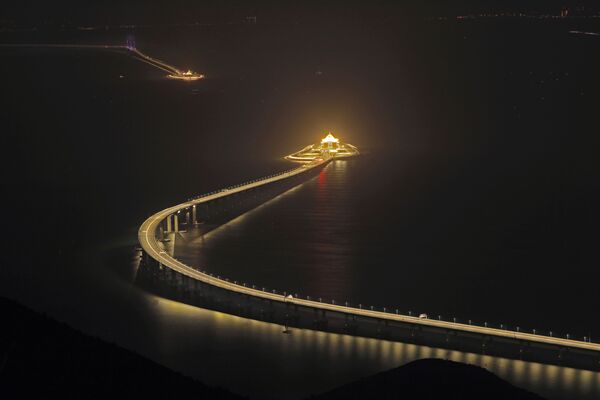 Ponte entre Hong Kong, Zhuhai e Macau - Sputnik Brasil