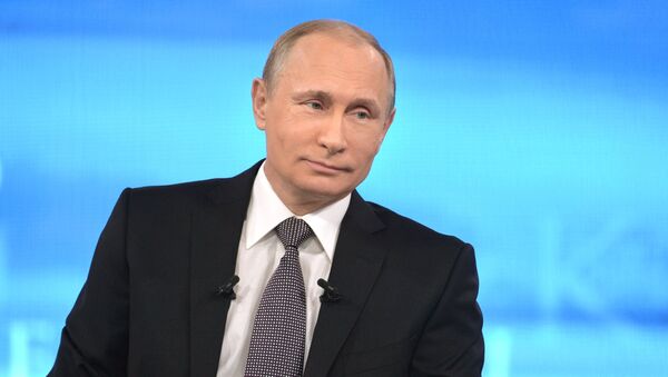 Live broadcast with Vladimir Putin - Sputnik Brasil