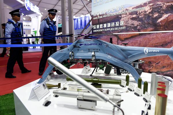Drone BLOWFISH A2 na Exposição Internacional de Aviação & Aeroespacial da China 2018 - Sputnik Brasil