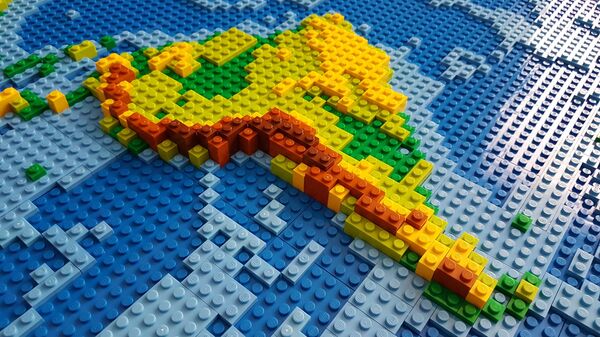 Mapa da América Latina, feito de Lego (imagem referencial) - Sputnik Brasil