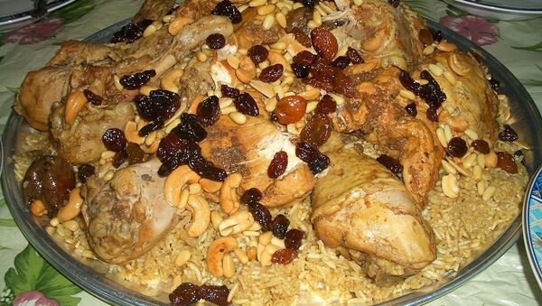 Kabsa, prato típico árabe (imagem referencial) - Sputnik Brasil