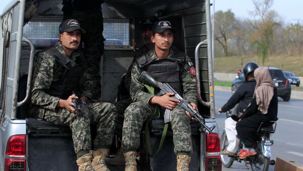 Rangers do Paquistão patrulham as ruas de Islamabad (foto de arquivo) - Sputnik Brasil