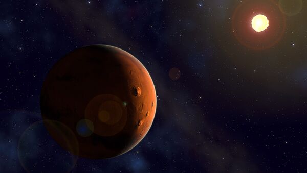 Marte e o Sol (imagem referencial) - Sputnik Brasil