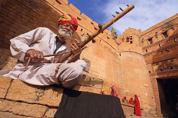 Fortaleza Jaisalmer de Cidade de Ouro, imagem do fotógrafo Rajesh Dhar - Sputnik Brasil