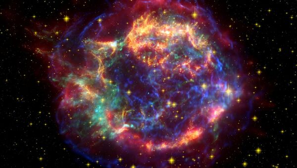 Supernova Cas A, na constelação de Cassiopeia, ajudou os astrônomos a revelar qual destino espera a Terra e outros planetas do Sistema Solar após a morte do Sol - Sputnik Brasil