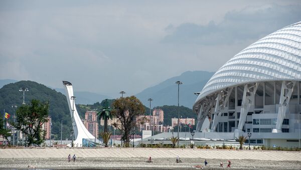 View of the Olympic Cauldron and Fisht Stadium in Sochi's Olympic Park. - Sputnik Brasil