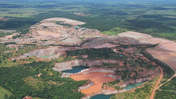 Vista aérea das atividades mineiras no Pantanal mato-grossense, 8 de março de 2018 - Sputnik Brasil