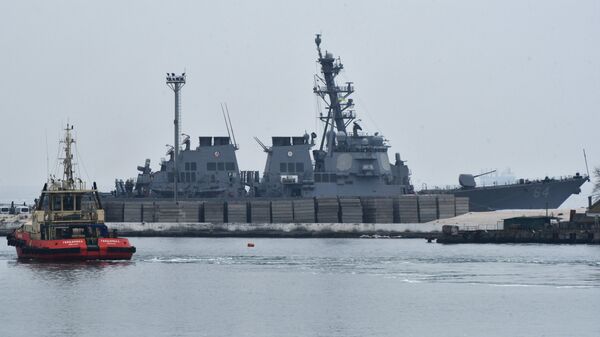 Navios da OTAN chegam para Odessa, Ucrânia - Sputnik Brasil