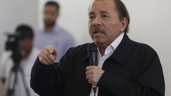 Presidente da Nicarágua Daniel Ortega  - Sputnik Brasil