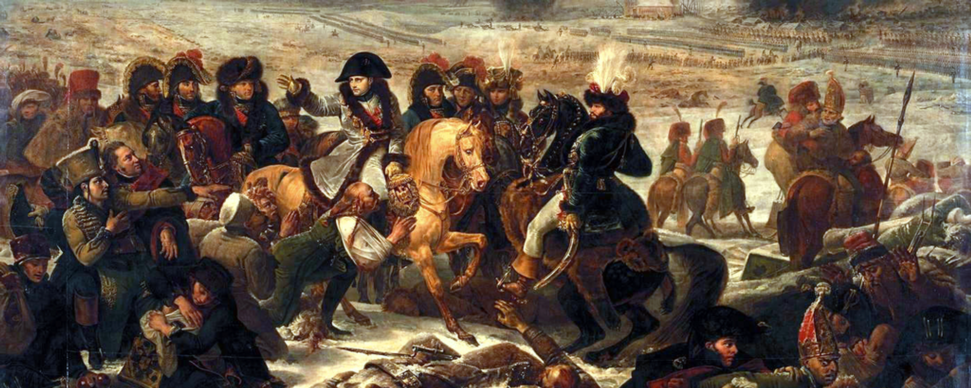 Napoléon sur le champ de Bataille d'Eylau (Napoleão no Campo de Batalha de Eylau, em tradução livre), de Antoine-Jean Gros (1808) - Sputnik Brasil, 1920, 21.07.2022