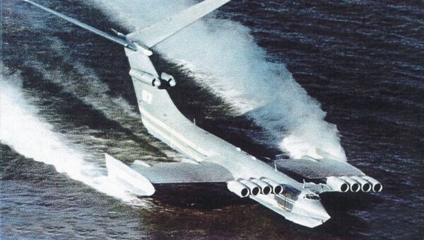 Ecranoplano soviético monstro do mar Cáspio - Sputnik Brasil