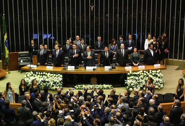 Cerimônia de tomada de posse do presidente da República eleito, Jair Bolsonaro - Sputnik Brasil