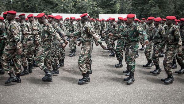 Recrutas das Forças Armadas da República Centro-Africana no centro de formação em Bérengo - Sputnik Brasil