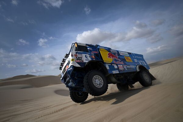 Caminhão da equipe russa Kamaz-master durante a primeira etapa do Rali Dakar 2019 - Sputnik Brasil
