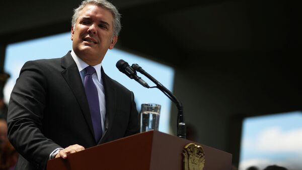 Iván Duque, presidente da Colombia - Sputnik Brasil