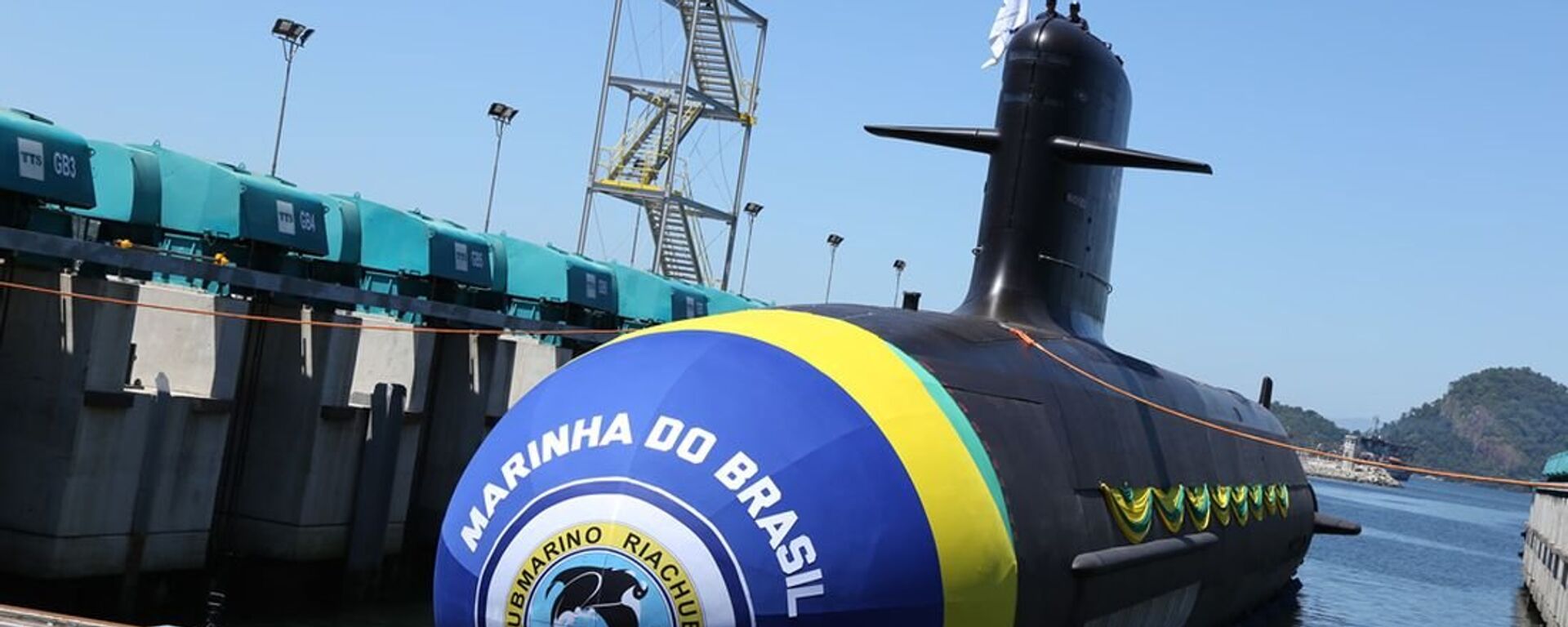 Submarino Riachuelo, o primeiro do Programa de Desenvolvimento de Submarinos (Prosub), que prevê a produção de cinco navios do tipo, entre eles, o primeiro submarino brasileiro convencionalmente armado com propulsão nuclear - Sputnik Brasil, 1920, 18.01.2024