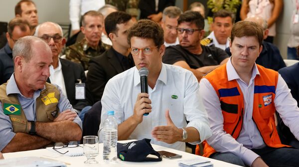 O ministro do Meio Ambiente, Ricardo Salles, durante encontro de trabalho em Belo Horizonte. - Sputnik Brasil