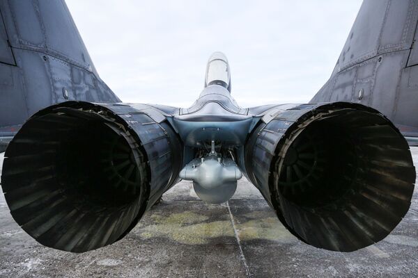 Caça multifuncional MiG-29K se preparando para subir ao céu - Sputnik Brasil