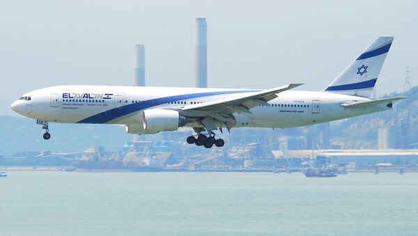 Boeing 777-200 da empresa estatal israelense El Al - Sputnik Brasil