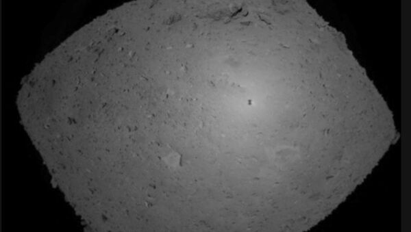 Superfície do asteroide Ryugu, fotografada pela sonda da Agência Japonesa de Exploração Aeroespacial (JAXA, na sigla em inglês) - Sputnik Brasil