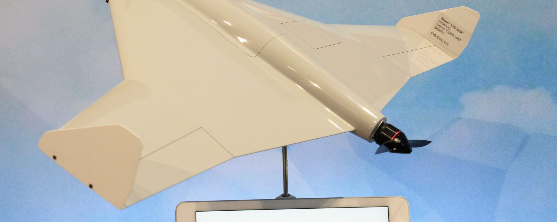 Drone camicase KUB-UAV apresentado pelo consórcio Kalashnikov, Vladimir Dmitriev, durante a exposição internacional de defesa IDEX 2019, em Abu Dhabi - Sputnik Brasil, 1920, 16.12.2021