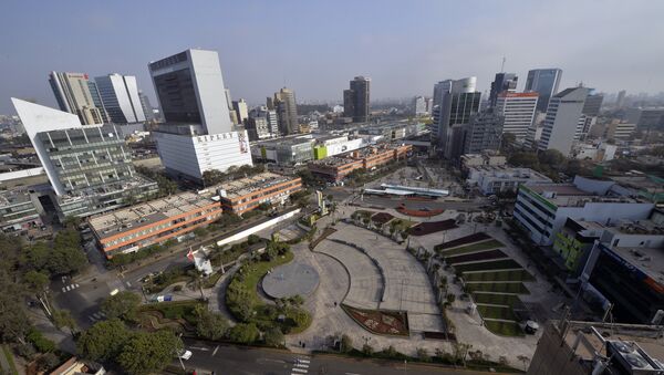 View of the commercial district of San Isidro, in Lima - Sputnik Brasil