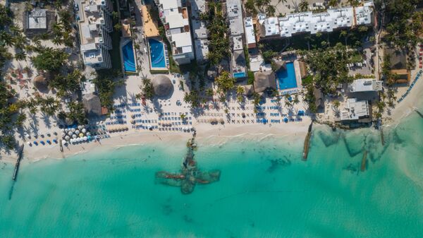 Playa Norte, uma das praias mais bonitas da Isla Mujeres, no México - Sputnik Brasil
