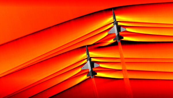 Ondas de choque de aviões supersônicos captadas pela NASA - Sputnik Brasil