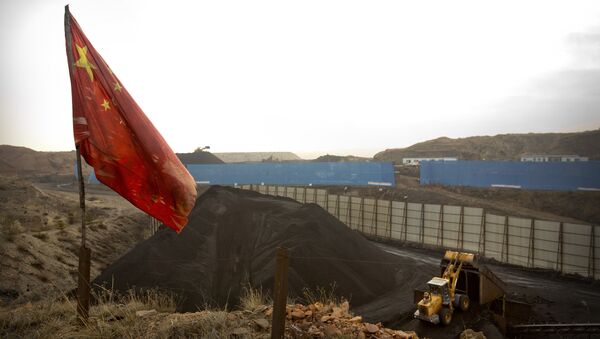 Mina de carvão na China. - Sputnik Brasil