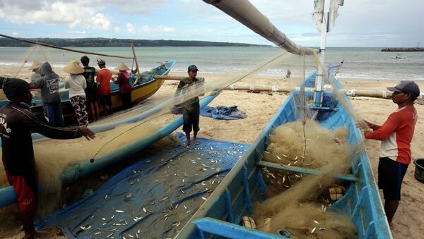 Pescadores indonésios (foto de arquivo) - Sputnik Brasil