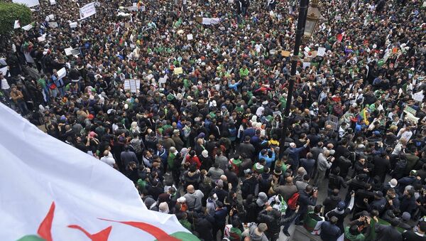Protests in Algeria against president’s re-election bid - Sputnik Brasil