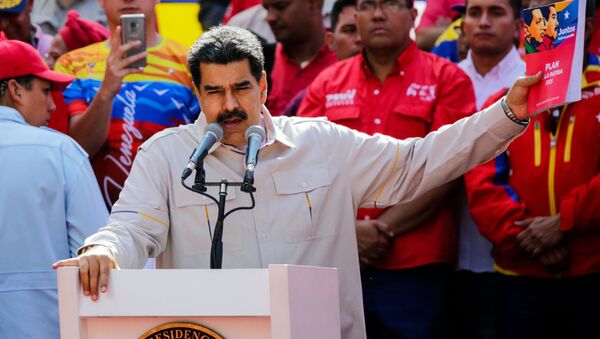 Presidente venezuelano, Nicolás Maduro, em Caracas - Sputnik Brasil