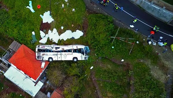 Consequências do acidente de ônibus na ilha portuguesa da Madeira - Sputnik Brasil