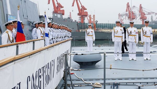 Um grupo de navios russos chegou no porto chinês de Qingdao para participar da celebração - Sputnik Brasil