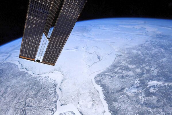 Baía de Hudson (Canadá) vista da Estação Espacial Internacional (EEI) - Sputnik Brasil