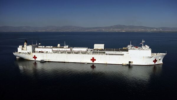 The Military Sealift Command hospital ship USNS Comfort - Sputnik Brasil